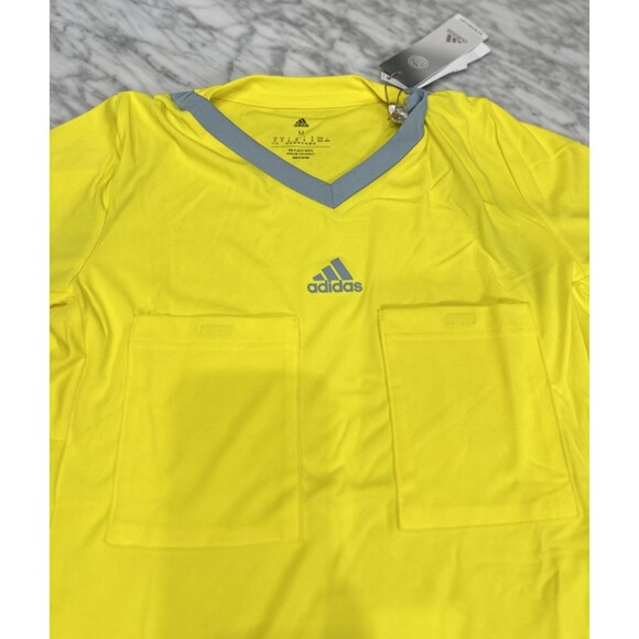 Adidas Referee 22 Jersey soccer sports HF5975 Bright Yellow  Womens Medium NEW - Picture 2 of 6